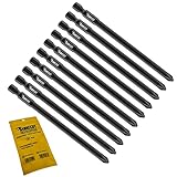 10 x SabreCut SC116PH2_10 116mm PH2 Compatible with Hilti SMD 57 SMD57 116/4 1/2 Autofeed Collated Drywall Screwdriver Gun Bit Single Ended Phillips No.2 Heavy Duty