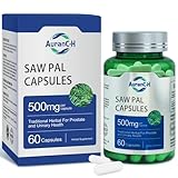Saw+ | 500mg Maximum Strength Serving | Fast Absorption 60 Capsules | One Ingredient | for Male Health, Strength, Performace, Natural, Prostate Health Support Supplement