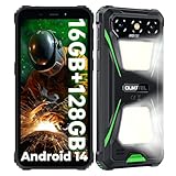OUKITEL G5 Rugged Phone – Android 14 Rugged SmartPhone,16GB RAM+64GB ROM/1TB Mobile Phones, 6300mAh Battery 6" HD+ Display Tough Phone, Ultra-Bright Camping Light, 5G WiFi/BT5.0/OTG/GPS, Green