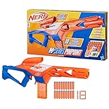 Nerf N Series Pinpoint Long-Range Blaster with Scope, Stabilising Stock & 10-Dart Clip, Includes 18 Official Elite Foam Darts, Toy Dart Blaster for Kids 8+, Combat Game, Great Gift for Boys & Girls