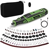 Ginour Cordless Rotary Tool 8V 2.0Ah Rechargeable Rotary Multi Tool Kit 5 Speed 30000RPM Power Rotrary Tool Kit 153 PCS Accessoires Set Mini Electric Grinder for DIY Crafts Grinding Polishing