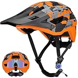 Favoto Mountain Bike Helmet Lightweight - MTB Road Magnetic Buckle Bicycle Helmet for Men Women - Adjustable Cycling Helmet for Adults Youth with CE Certificated