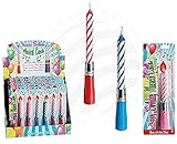 Happy Birthday Musical Party Candle - Blue