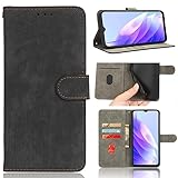 Rfvzubemok Compatible with Moto G Play 4G 2024 (Not 5G) Case,Compatible with Motorola Moto G Play Gen 3 Card Slots kickstand Flip Magnetic Closure Wallet Phone Cover Black