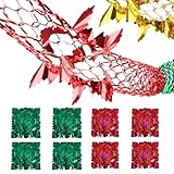 8Pcs Christmas Ceiling Decorations,Christmas Hanging Decorations 9ft Ch/ristmas Foil Garland Festive Xmas Ceiling Hanging D/ecorations Ch/ristmas Decorations Swirls for New Year Holiday Party Supplies