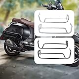 Scooter Highway Crash Bars Engine Guard Bumper Frame Falling Protector for VESPA GTS 125 300 GTS125 GTS300 GTV 300 GTV300 2007-2022 Motorcycle Gas Tank Protection 2017 2018 2019 2020 2021 (Silver)