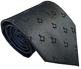 Great British Tie Club Freemasons Masonic Black Woven Neck Tie from