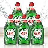 5 x Fairy Original Washing Up Liquid 320ml Bottles Powerful Grease-Cutting Dishwashing Liquid Concentrated Formula Long-Lasting Fresh Scent Gentle on Hands Kitchen Cleaning Essential