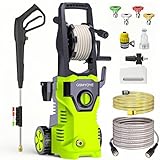 Pressure Washers, 2200W 150Bar High-Pressure 540L/H Flow Rate Jet Washers/Pressure Washers with Adjustable Nozzle &10m Hose, Electric Power Pressure Washer for Cleaning Cars, Driveways, Patios, Fences