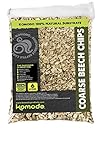 Komodo Coarse Beech Chips Substrate for Reptile Cage Vivarium Habitat Premium Natural Non Toxic Durable Long Lasting Moisture Control Bedding - 6L