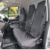 Waterproof Seat Cover Co, Semi-Tailored Universal Fit Front 3 Seat Covers Set to fit Renault Master, Nissan Interstar, Vauxhall Movano, Nissan NV400