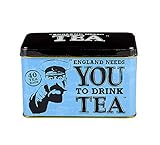 New English Teas England Needs You Tea Tin with 40 English Afternoon Teabags