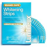 Oral Essentials Lumineux Teeth Whitening Strips- 21 Treatments Dentist Formulated and Certified Non Toxic - Sensitivity Free - NO Artificial Flavors, Colors, and SLS Free