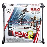 WWE MATTEL GDB87 WWE RAW Superstar Ring with Authentic Decoration, Multi-Colour, 14 Inch
