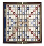 WS Game Company Scrabble Deluxe Travel Edition - Word Game, Alphabet Theme, 2-4 Players, Ages 8+