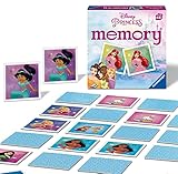 Ravensburger Disney Princess Mini Memory Game - Matching Picture Snap Pairs For Kids Age 3 Years Up
