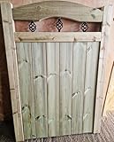 Pressure Treated Wooden Garden Dome Gate - Pedestrian Entry 120cm x 90cm x 5cm