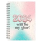 Slimming World Compatible Food Diet Diary Log Journal Weight Loss Wellness 7 Week Duration With Stickers 2024 ([Pink] 2024 Will Be My Year!)
