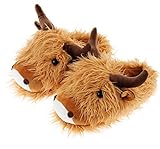 Aroma Home Fuzzy Friends Slippers Limited Edition (Highland Cow)