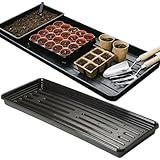 STORM TRADING GROUP Black Grow Bag Trays Multi Use Large Capacity Tray For Garden, Growing, Greenhouses, Plants & Flower Trays (1)