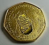 LUNAR/MOON LANDINGS 50TH ANNIVERSARY 1969-2019 24ct Gold Commemorative Coin Albums/50p Collectors, Coin Hunt Apollo 11
