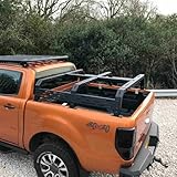 Direct4x4 Low Height Adjustable Load Bed Roof Top Tent Cargo Rack for Ford Ranger 2012-2022
