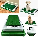 MantraRaj Pet Dog Cat Toilet Mat Indoor Training Restroom Grass Potty Pad Loo Tray Large Puppy