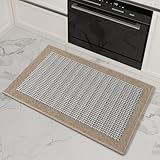 SIXHOME Brown 40 * 60cm Kitchen Mats non slip Washable Modern Kitchen Absorbent and Stain-Resistant Kitchen Floor Runners