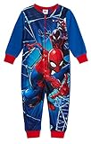 Marvel Spiderman Boys Fleece Onesie, Blue, Age 9-10 Years