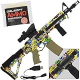 Gelsoft Rifle Gell Ball Blaster Gun Semi Full Auto Electric USB 25m Range Elite Toy + 10k ammo
