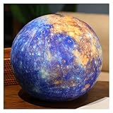 TOPLITHE Simulation Earth Sun Planet Plush, Softt Planet Stuffed Pillow Soft Hugging Plushie Educational Gift for Kids Boys Girls(Mercury,17CM/6IN)