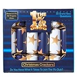 Puzzle Post The 1% Club Christmas Crackers | Official Game | 6 Crackers | Fun Family Christmas Dinner Party Quiz for 6 Players, Ages 14+ | Plastic-Free
