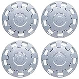 UKB4C 4x Silver 16 Inch Deep Dish Van Wheel Trims Hub Caps For Vauxhall Combo