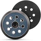 MOGRQAP 2 pieces 125mm Replacement Sander Backing Pad, 8 holes Sanding Discs for Makita Random Orbital Sanders BO5021, BO5042, BBO180, Adhesive Sanding Discs