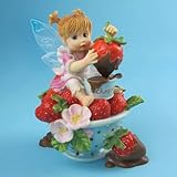 My Little Kitchen Fairies from Enesco Girl W/Choc-Covered Strawberry Figurine 3.75 IN