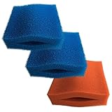 Finest-Filters Oase Biotec 5/10/30 Replacement Filter Foam Set (2 x Blue Coarse and 1 x Red Fine Foam)