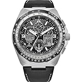 Citizen Men Analog Quartz Watch with Leather Strap JY8149-05E