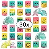 30 Spring Party Bag Fillers Rainbow Fidget Mini Smile Toys for Pinata Party Favour for Kids Boys Girls