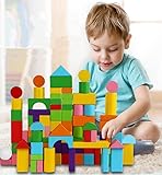 100pcs Wooden Blocks Building Construction toys Kids Construction Wood Toy Brick Set Educational for age over 3 years boys girls