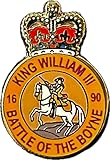 King William III Ulster Orange Order Loyalist 1690 Battle of The Boyne Metal Enamel Pin Badge