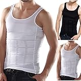Creative Handy Date Night Ideas Mens Slimming Vest/Instant Abs/Mens Gym Wear/Mens Slimming Body Shaper Belt Underwear/Waist Training Corsets For Men/Mens Bodysuit (BLACK, L)