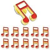 6/12/50/100pcs Music Dual Note Lapel Pin Music Lover Brooch Bulk -Metal Love of music badge For Hat Men Women Jackets Suits, Alloy, electroplating, no gemstone