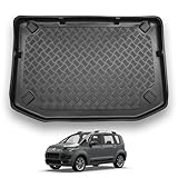 NOMAD Citroen C3 Picasso (2009-2017) Boot Liner [Upper Boot Position] Tailored Fit Car Floor Mat Protector Non Slip Waterproof Raised Edges Compatible Custom Fit Accessory Black Dog & Pet Friendly