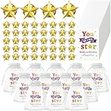 50 Pieces Star Badge Lapel Pin Employee Appreciation Gifts Include Star Badge Lapel Pins Students Inspirational Greeting Cards and Organza Bags Thank You Gifts Volunteer Gift Bag