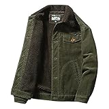 Nightborne Mens Corduroy Jacket (Green,M)