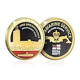 Assassins of the Deep Royal Navy Gold Coin Medal - HMS Dreadnought Submarine