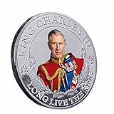 King Charles III Metal Commemorative Coin, 2023 British Royal King Charles Souvenir Metal Coins Coronation Medals Crafts Souvenir Gift Collections