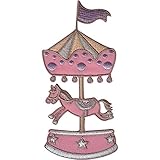 Carousel Roundabout Patch Horse Fairground Ride Embroidered Badge Iron On Sew On