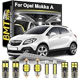 BMT xms LED Interior Light Kit Replacement for VAUXHALL Mokka A 2012-2020, 6000K White LED Interior Lights for Car, 12 Pieces