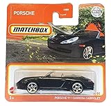 Matchbox MBX - Porsche 911 Carrera Cabriolet - Black 54/100 - GXM72 - Superfast - Lesney - 2021 - Short Card